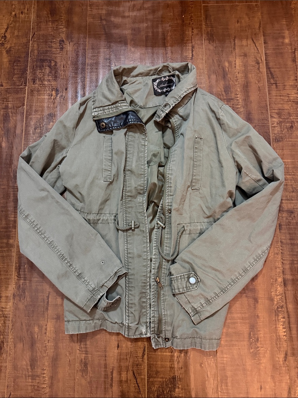 Ambiance Olive Green Military Field Jacket